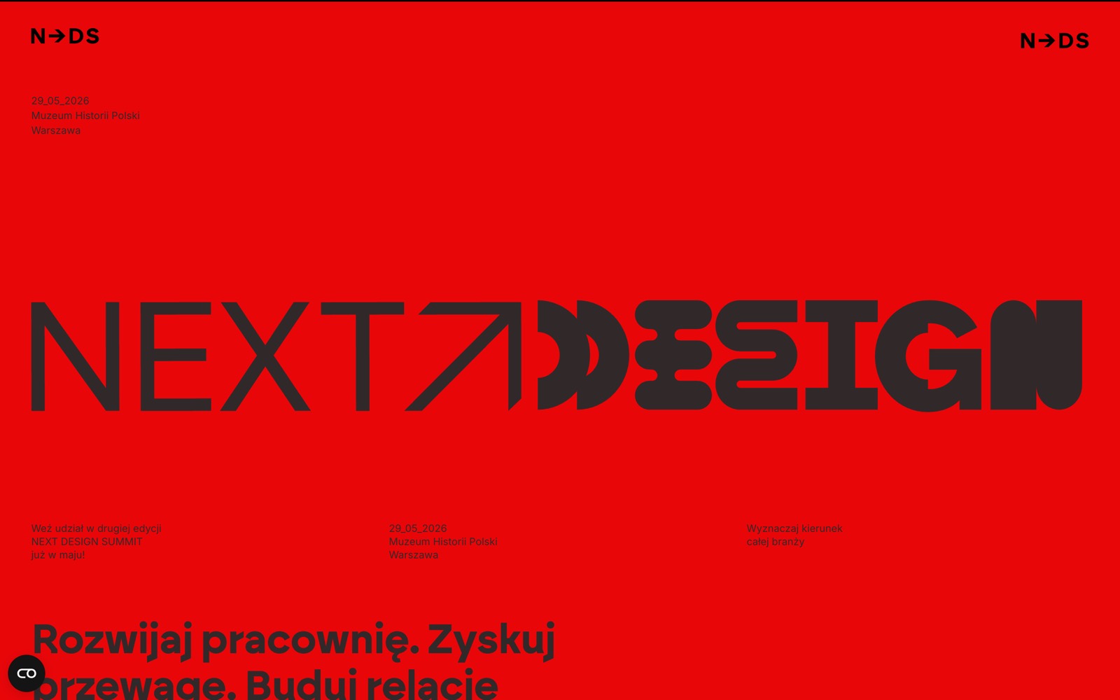Strona Next Design Summit